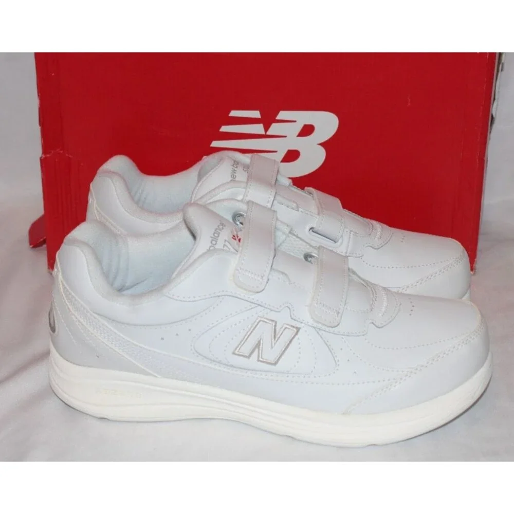 New Balance Men's‎ 577 V1 Hook and Loop Walking Shoe White 9.5 4E EEEE